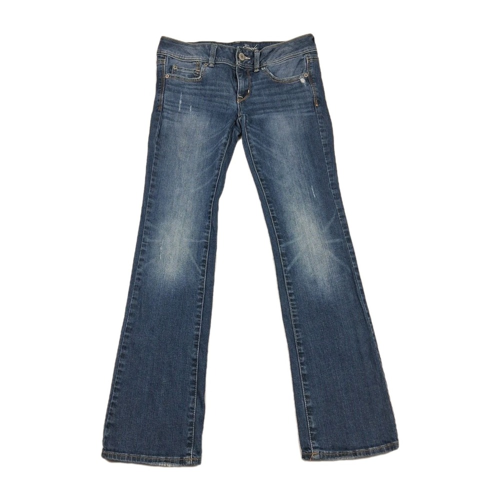 American Eagle Stretch Slim Boot Jeans‎ Women's Size 6 Distressed Low Rise